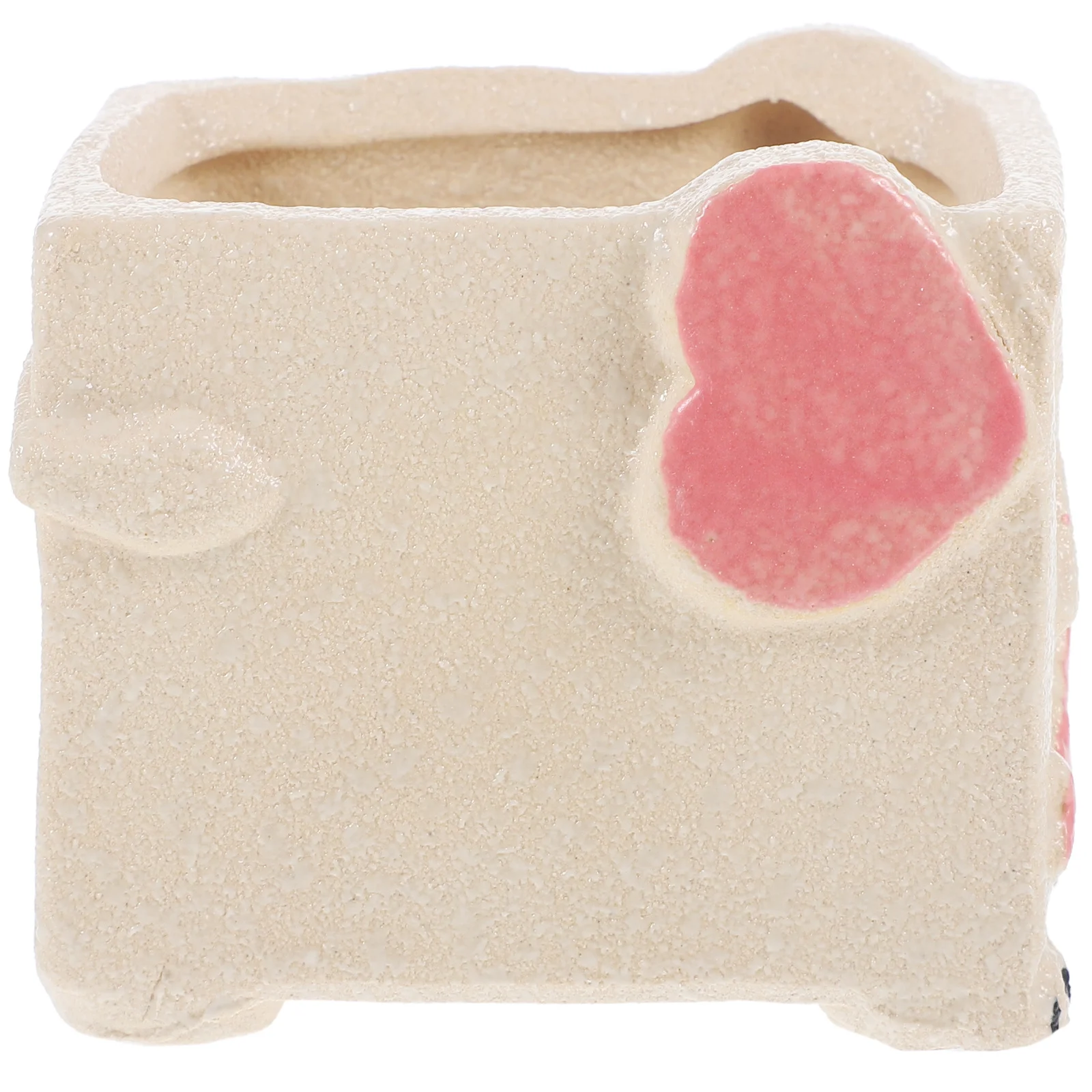 

Kitchen Sponge Rack Ceramic Cartoon Elephant Sponge Holder Multifunctional Sink Organizer for Kitchen Countertop