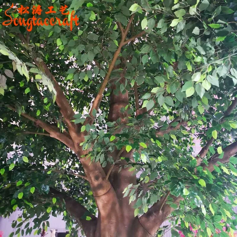 custom.songtao High simulation artificial banyan tree for outdoor garden Artificial Banyan Tree Theme Park Plant Trees