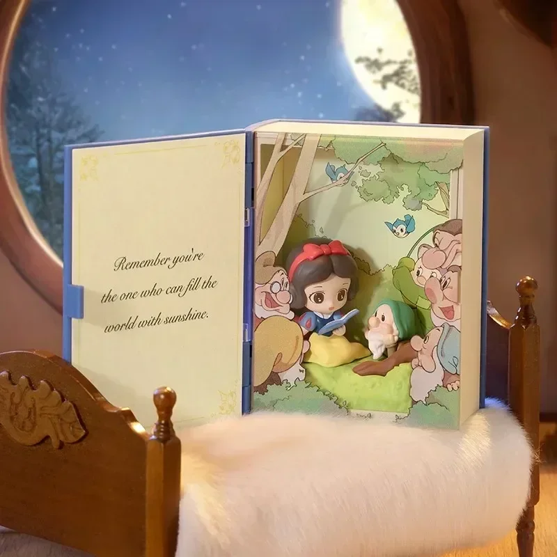 POP MART Disney Princess's Fairy Tales Series Scene Sets Genuine Blind Box Mystery Box Guess Bag Toys Doll Anime Figure Desktop view 3