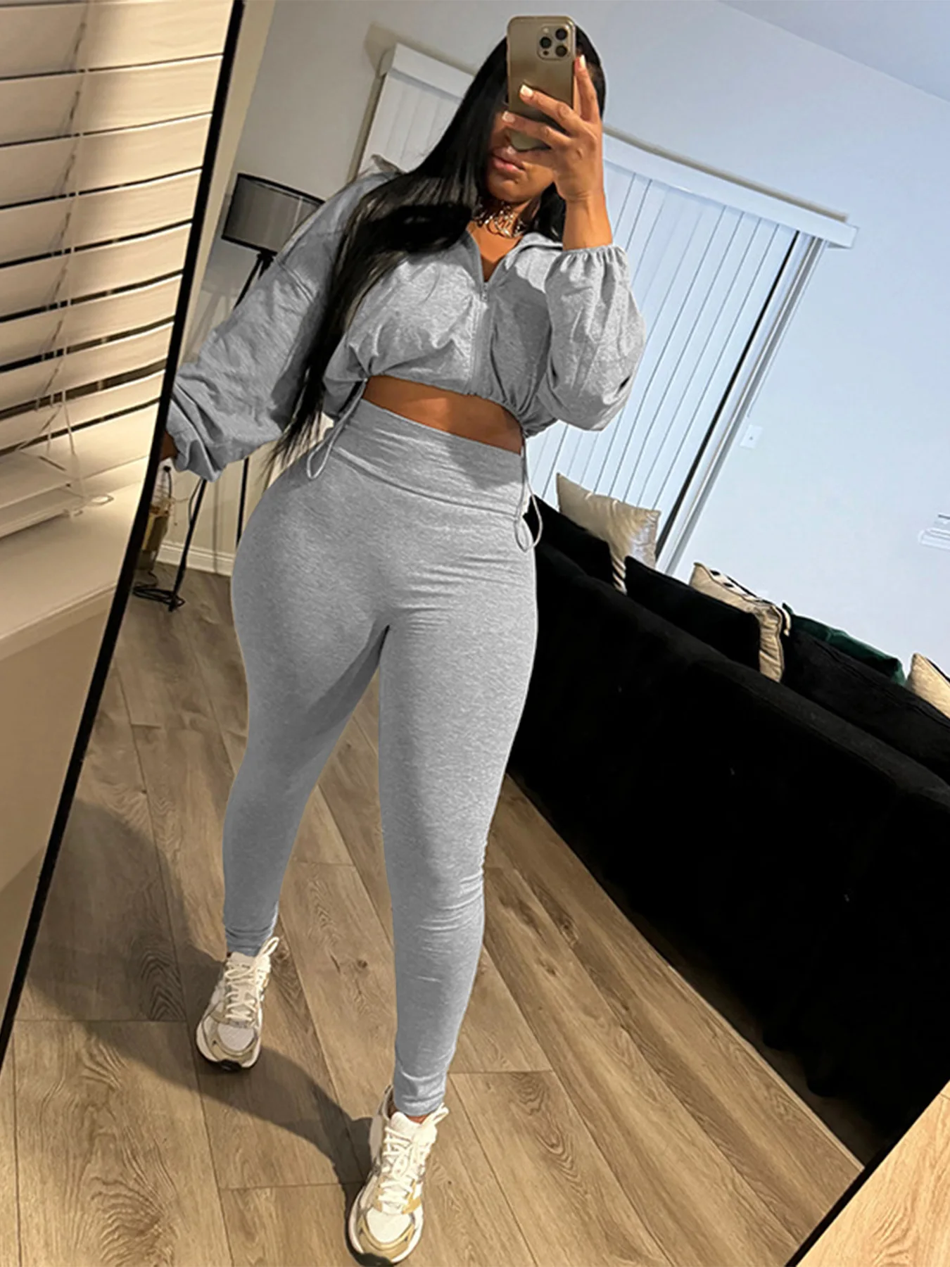 Winter Autumn Casual Tracksuit Sexy Women Elegant Two Pieces Club Matching Set Lady Sporty Pants Outfit