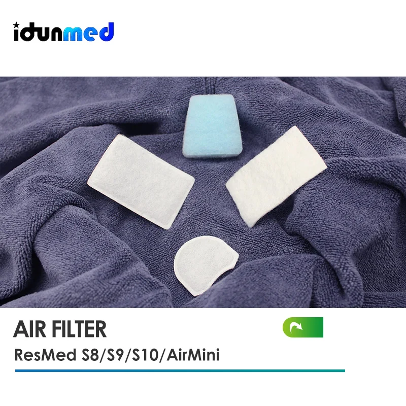 Idunmed Air Filter CPAP Machine S8, S9, S10, AirMini ResMed Fisher Paykel Respiratory Cleaning For Sleeping Apnea Anti-Snoring