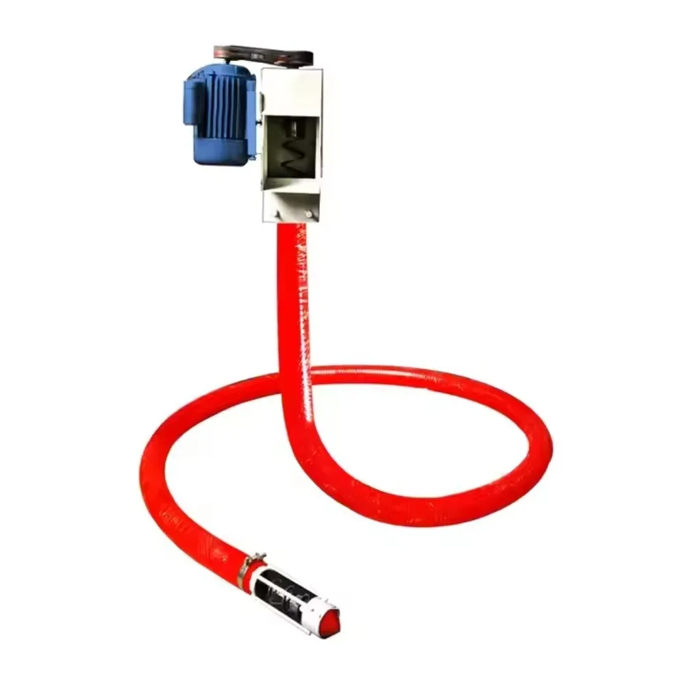 Machine with Motor for Cement Sand Powder Conveyor Flexible Hose Spiral Pipe Auger New Grain Suction
