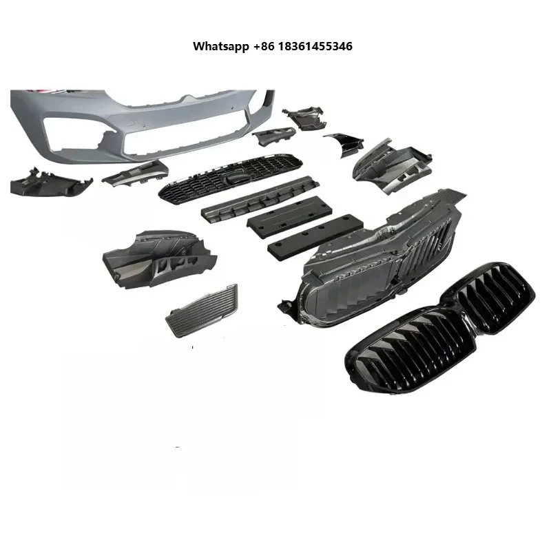 For  5 Series G30 PRE 2018-2020 G30 PRE Upgrade G30 LCI M5 Style Body Kit Front Bumper Rear Bumper Side Skirts Head Light