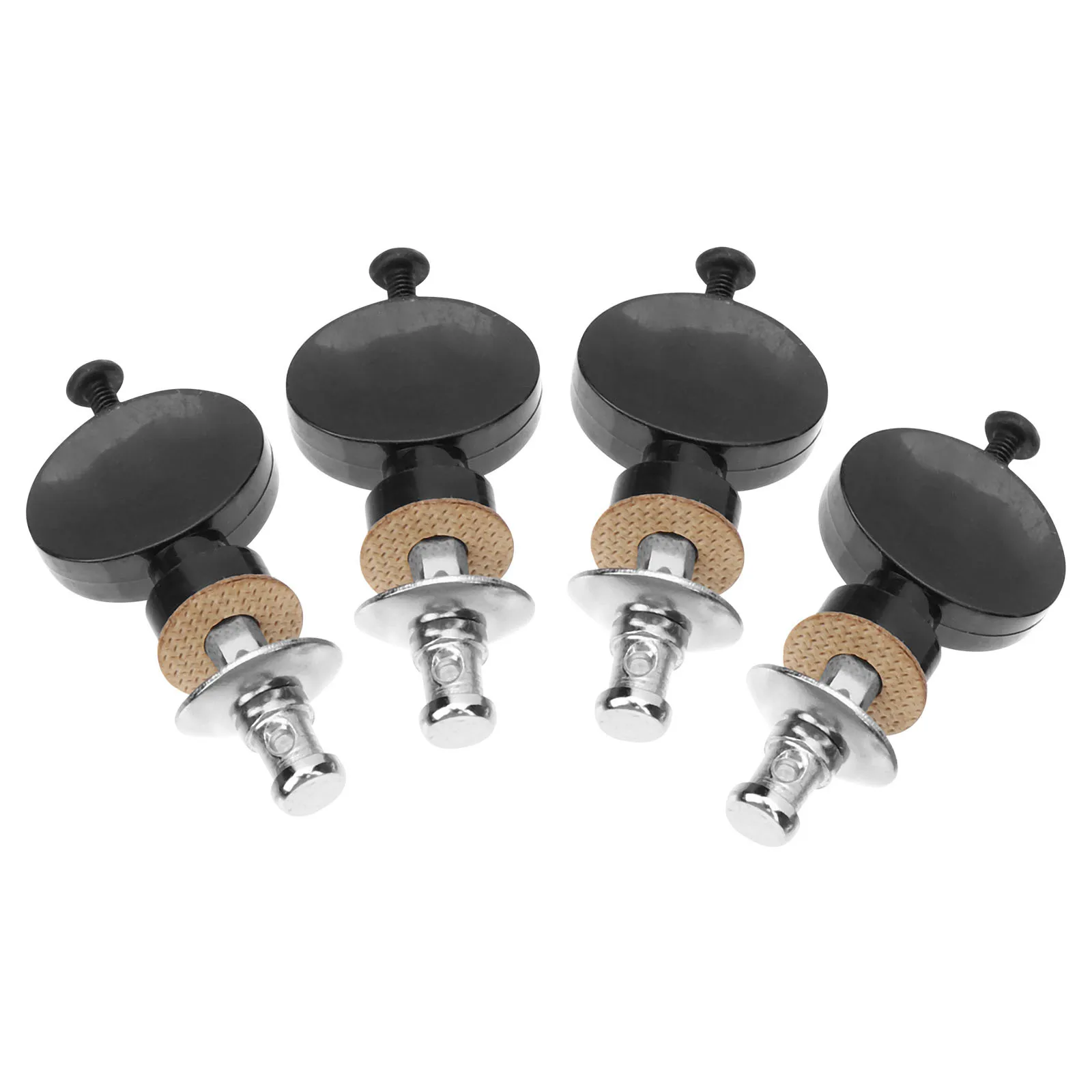 

4Pcs Ukulele Tuning Pegs Heads String Instrument Parts Replacement Guitar Accessories Black Color Durable High