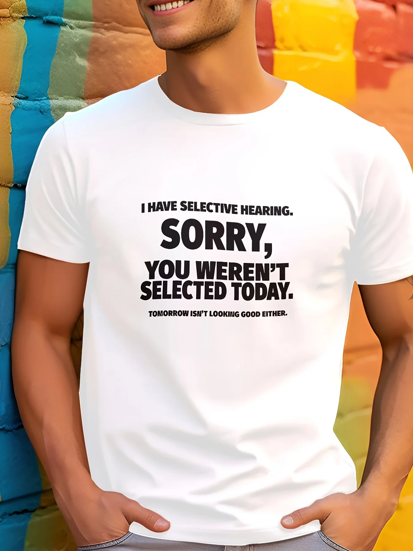 

Men's Fashion Front Printed Short Sleeve T-Shirt Top - Sport Comfortable Breathable for Summer Spring Graphic Pullovers