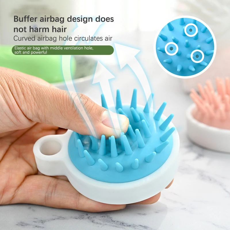 Scalp Brush Massager Sculp Brush Bath Brush Air Bag Silicone Shampoo Brush Hair Scalp Massager For Hair Growth