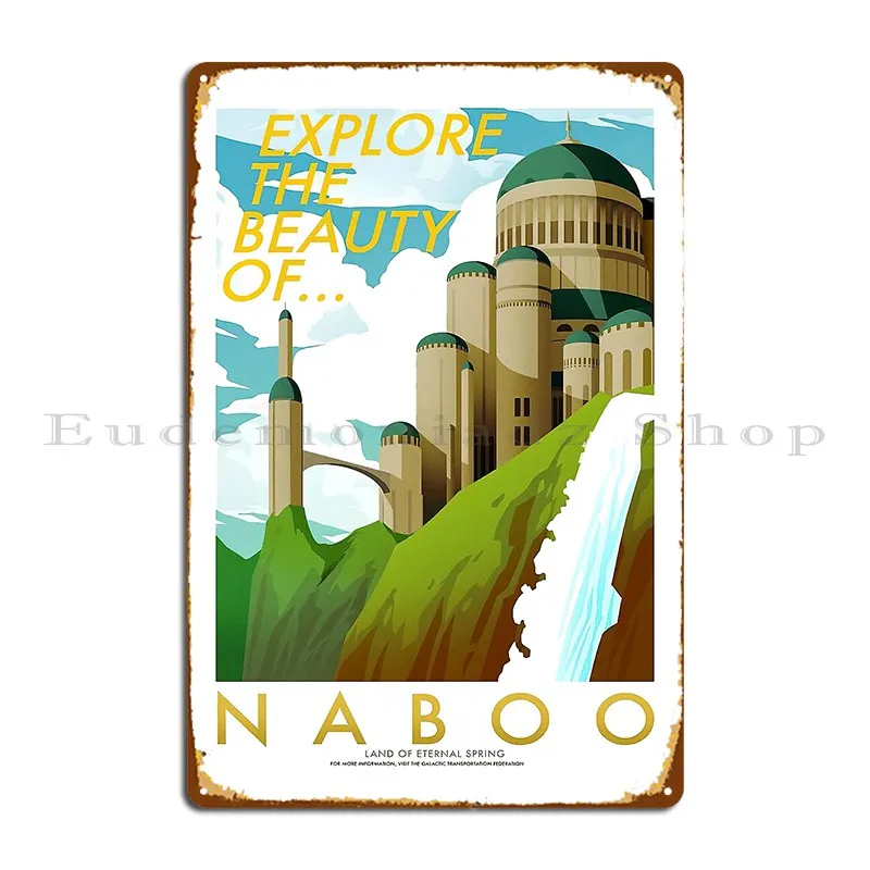 Explorer Of Naboo Metal Sign Poster Plates Classic Club Cinema Printed Tin Sign Poster