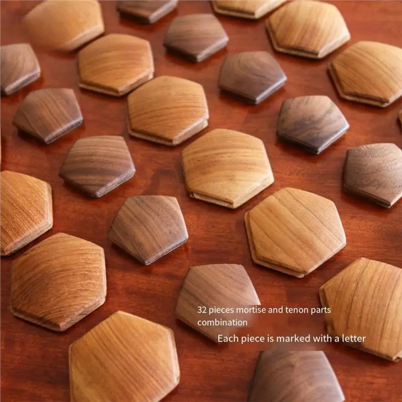 T22C Handmade Solid Wood Football Decoration Craft Gift With Mortise And Tenon Joint-22Cm Diameter Including Base Packaging