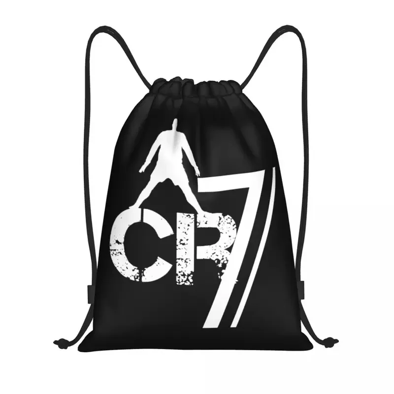 Cr7 Football Accessories Sackpack Drawstring Backpack Ronaldos Sports Bag Gym Soccer String Bags for Outdoor