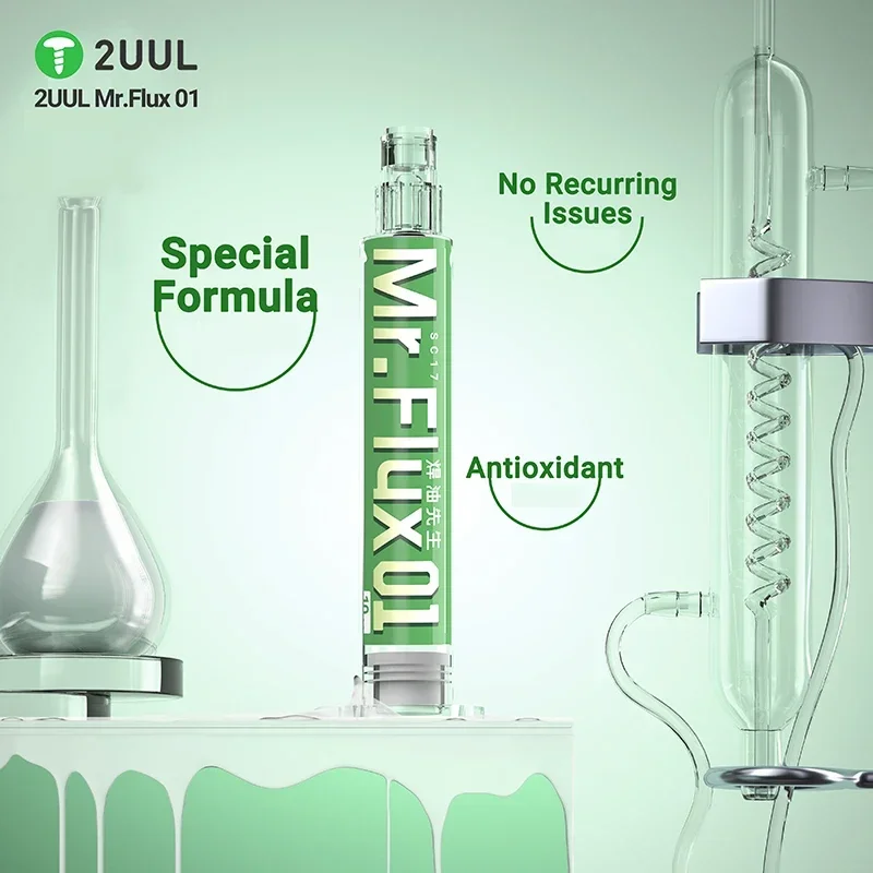 2UUL SC11 Solder Flux for IPhone Android Motherboard Chip Soldering Flux PCB BGA CPU Special Welding Paste 10CC EcoFlux Mr.flux