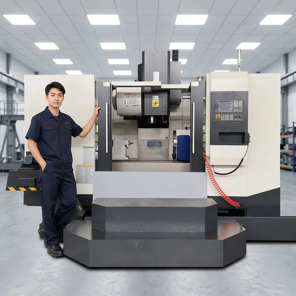 Centre d'usinage vertical CNC VMC1580, broche BT40 8000 tr/min, guidage linéaire 3 axes, fraiseuse CNC