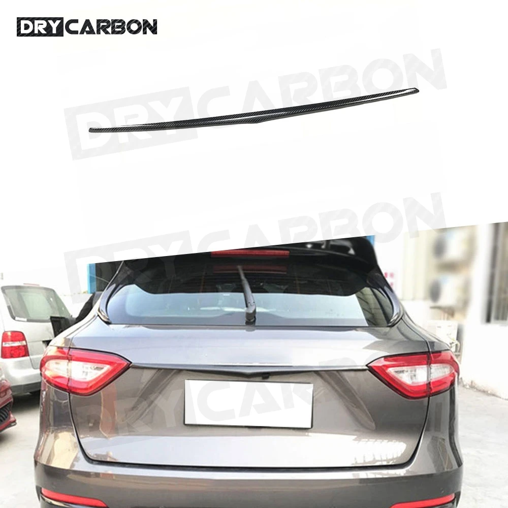 

Carbon Fiber Rear Boot Cargo Lid Cover Tailgate Trim Molding Garnish for Maserati Levante 2016-2019 Rear Trunk Decoration