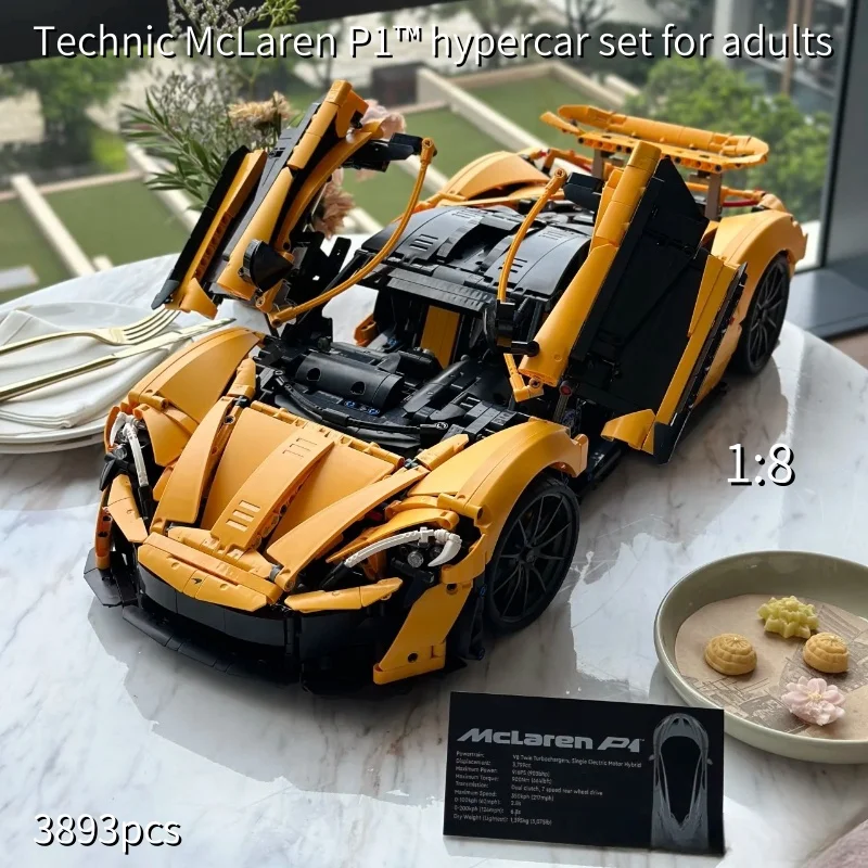 

MINISO 2025 3893Pcs Technical 42172 for Adults Sports Car Assemble Figurine Model for Children Gifts for Kids Birthday Miniature
