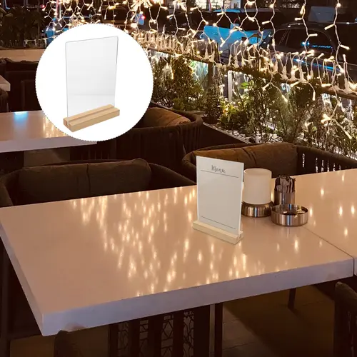 A5 A6 Acrylic Sign Holder Picture Frame Display Stand Clear Paper Holder Table Menu Stands For Wedding Office Restaurant - Image 4
