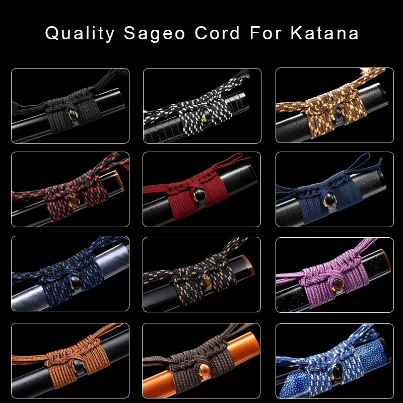 

Quality Wool Sageo For Japanese Sword Katana Silk Cord For Scabbard Sheath Handmade Samurai Swords Ropes
