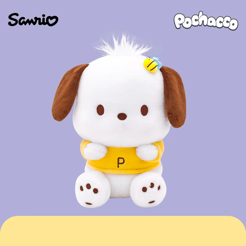 Genuíno anime sanrio pochacco cão brinquedos de pelúcia bonito brinquedos plushies kawaii lance travesseiro bonecas presentes de aniversário para meninas crianças