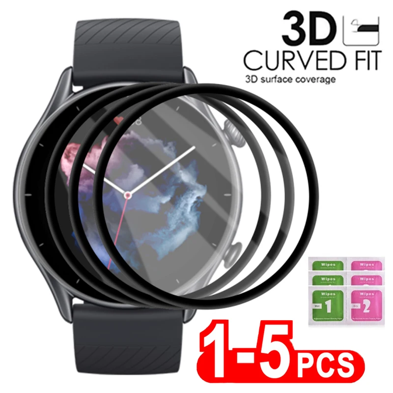 3D Curved Soft Glass Protective Film For Amazfit GTR 2 GTS 2 Mini 2E Full Coverage Screen Protector For Amazfit BiP S U Pro POP