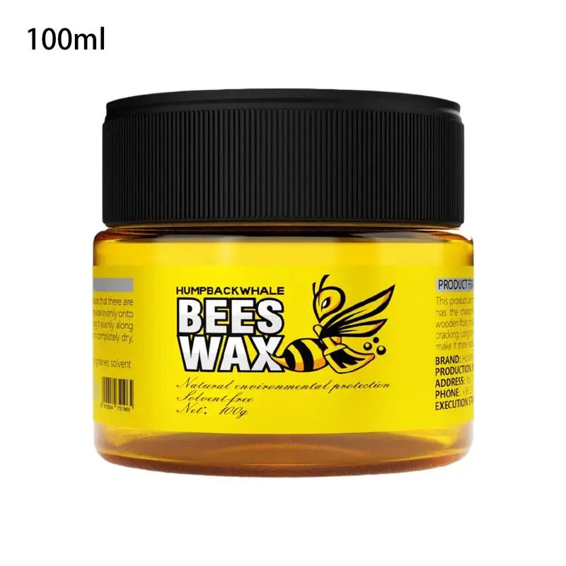 Beeswax Wood Polish Furniture Care Maintenance Beeswax Floor Polish Care Wear-Resistance Brighten Refill Wax For Home Wood