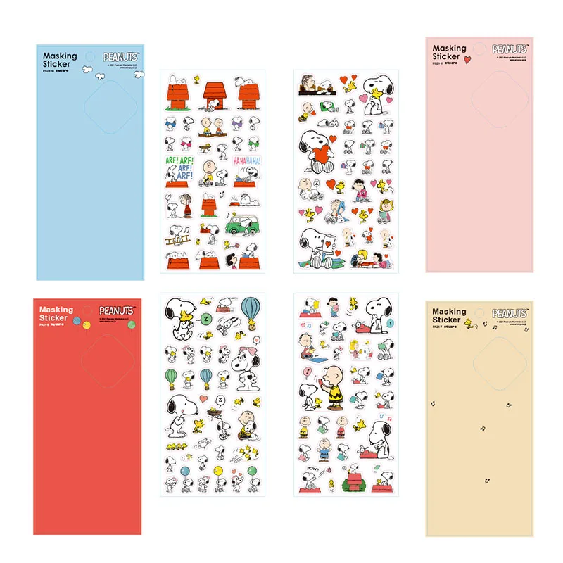 Imagem -02 - Kawaii Snoopy Adesivos Decorativos Bonito Scrapbooking Faça Você Mesmo Diário Adesivo Etiqueta Album Stick Escola e Material de Escritório Peças Lote