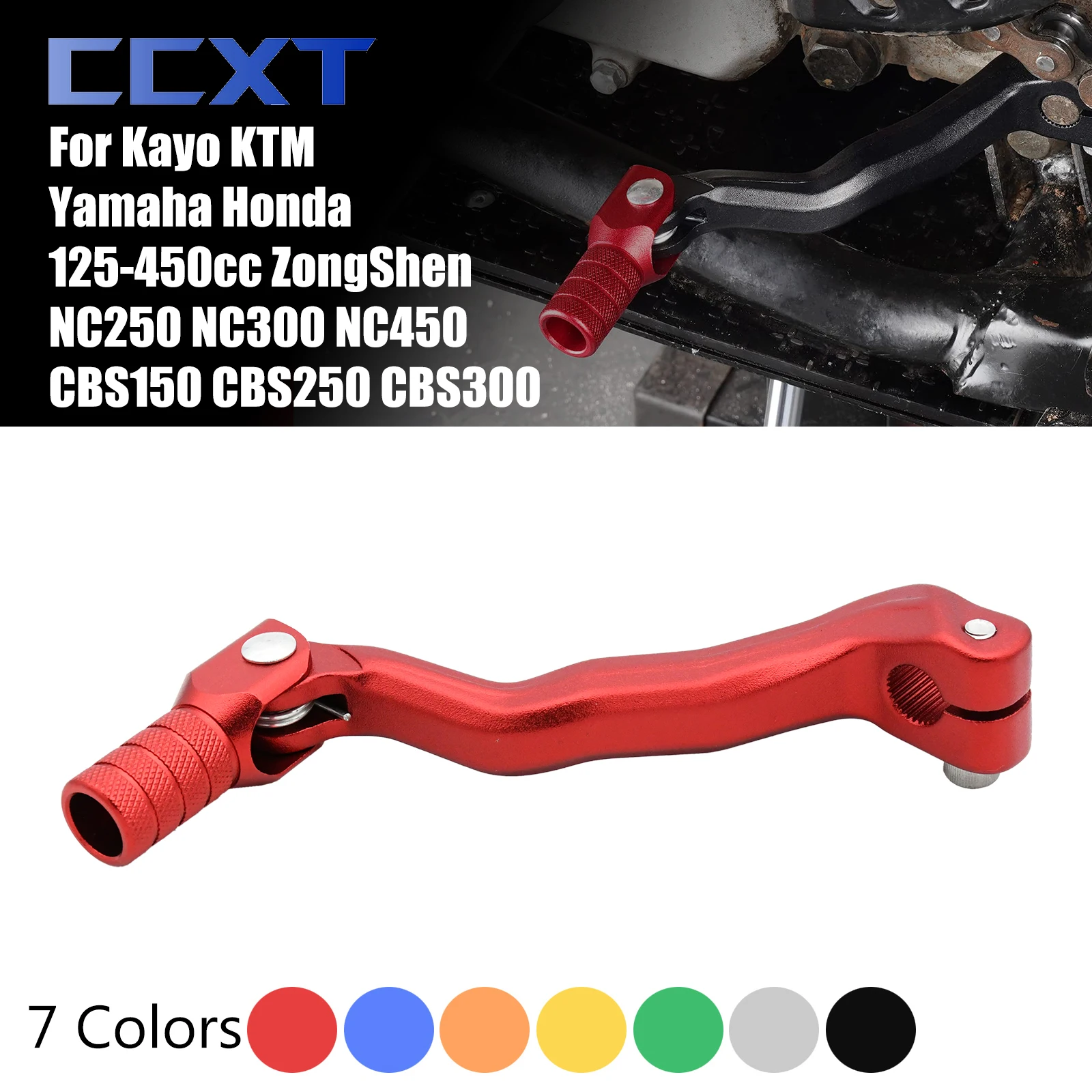 

Motorcycle CNC Gear Shift Pedal Lever For ZongShen NC450 NC250 NC300 CBS250 CBS300 CBS150 Engine Kayo KTM Yamaha Honda 125-450cc