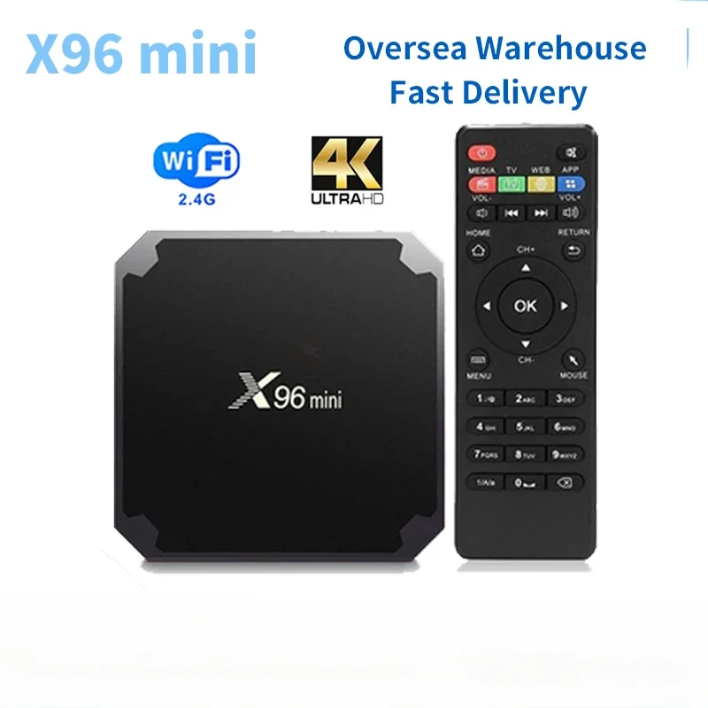 X96 Mini Smart Android 9.0 TV Box, Amlogic S905W, Set Top Box, 2GB, 16GB, 2,4 GHz, HDR, 3D, Jogador 4K, X96mini