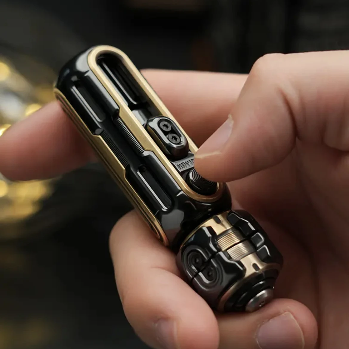 Pistolas pesadas parafuso de pistola liga titânio fidget slider spinner edc brinquedos anti estresse sensorial tdah foco ferramenta brinquedos inquietos