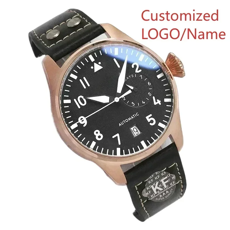 

A88 Store Mens Watch Pilots Le Petit Prince Sport Rose Gold Watches Mechanical Automatic Brown Leather Customized