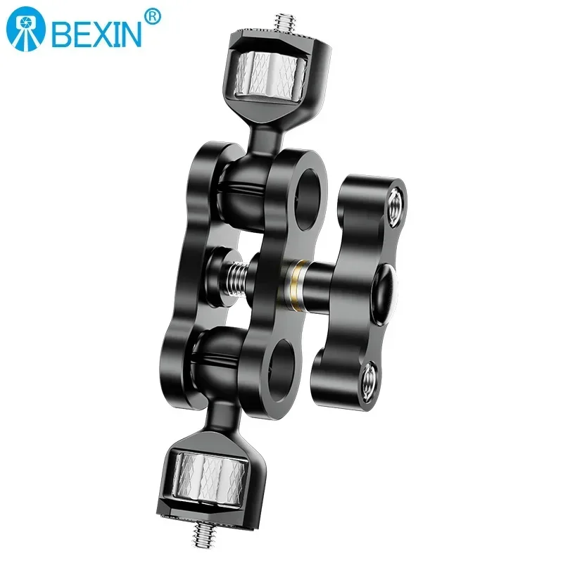 

Universal Magic Arm 360° Rotation Dual Ball Head 1/4" Screw Magic Arm For DSLR Camera Cage LED Light Microphone Monitor Mount