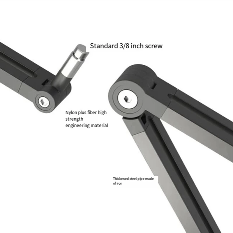 Supporto per braccio regolabile universale supporto per microfono a forbice con sospensione in metallo per supporti Radio per Studio di gioco