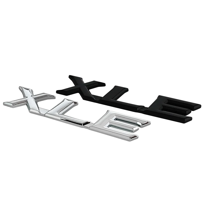 شعار معدني ثلاثي الأبعاد شعار إكس لي ، حروف شارة صندوق السيارة ل RAV4 بريميوم أفالون هايلاندر كورولا كامري إكس لي ، ملحقات ملصقا