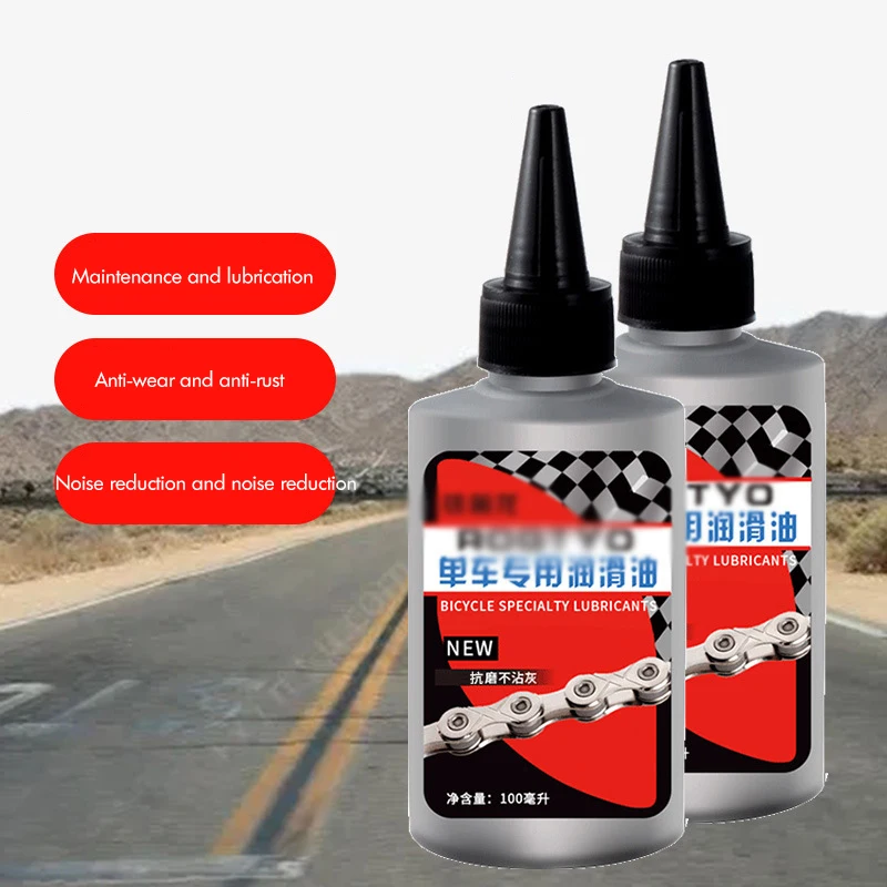 Dry Bike Lubricant Bike Chain Lube Deep Cleaner & Lubricant Long Lasting Dry Lube for Dry Weather Conditions, 100ml Bottle