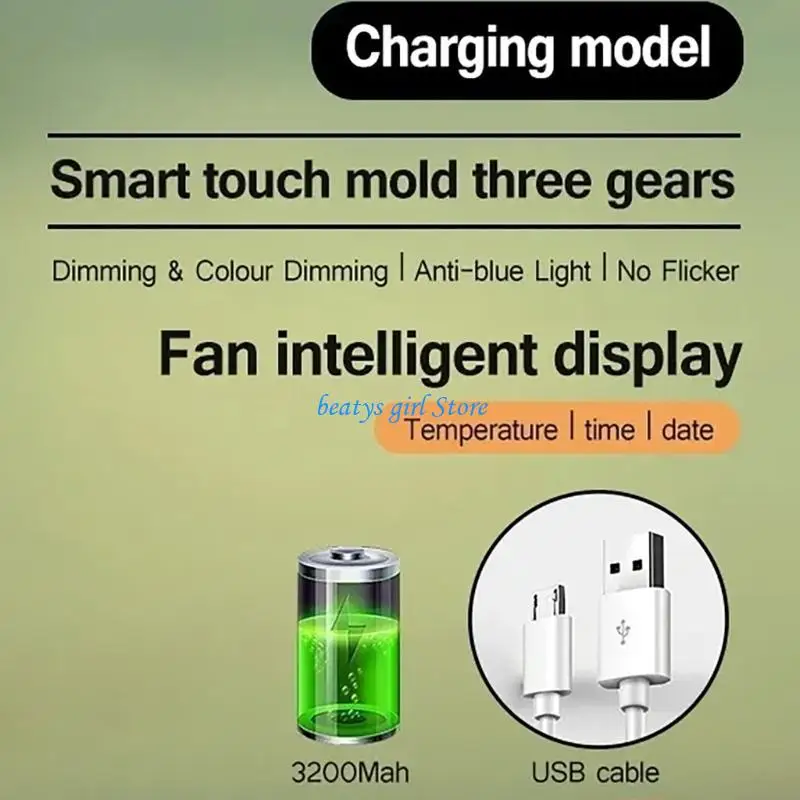 

C7AB Touching Control Desk Light With Brightness And Color Temperature Setting 3200mA