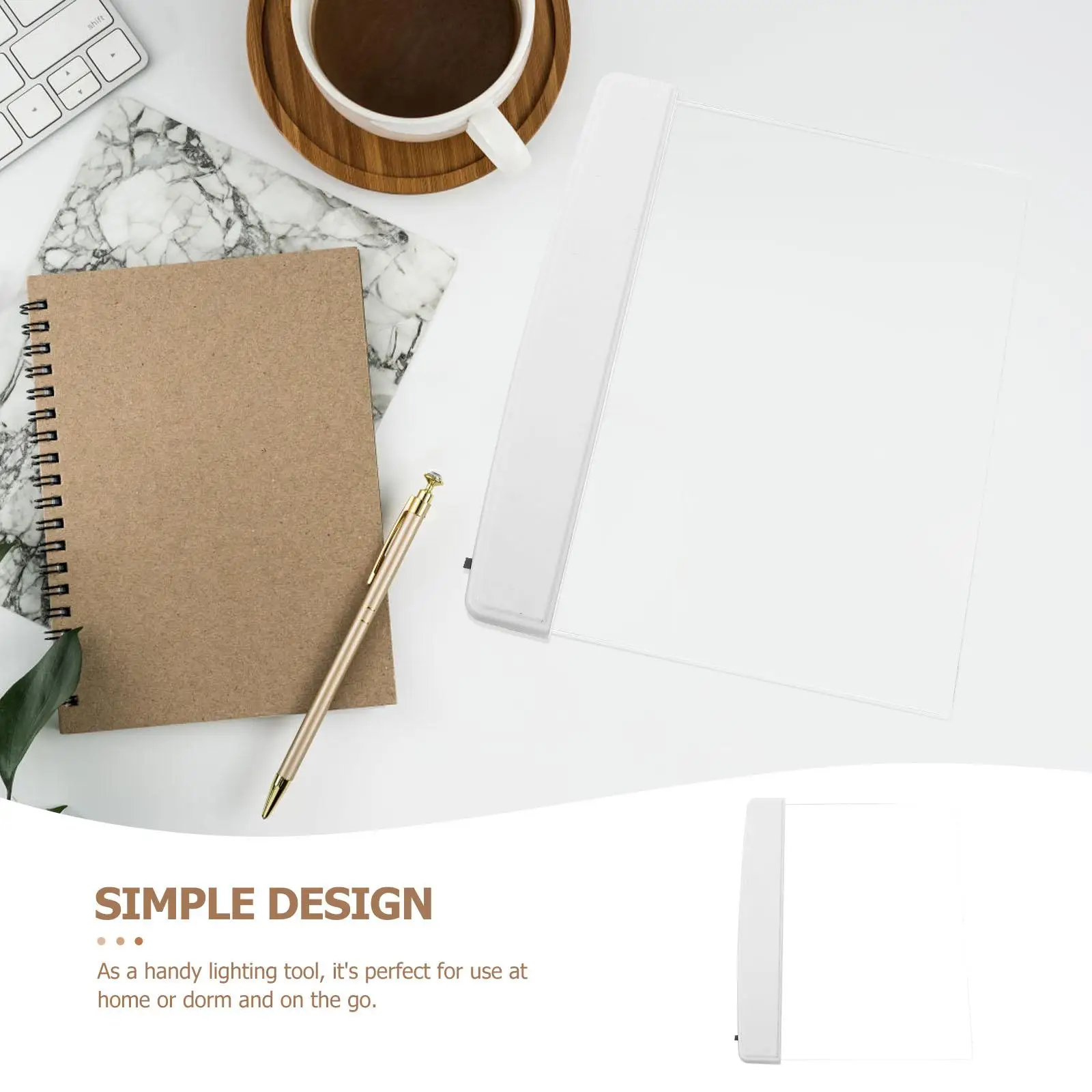 LED Eye Protection Reading Lamp Night Light Flat Panel Clip on Book Student Study Dorm Portable Lighting Tool