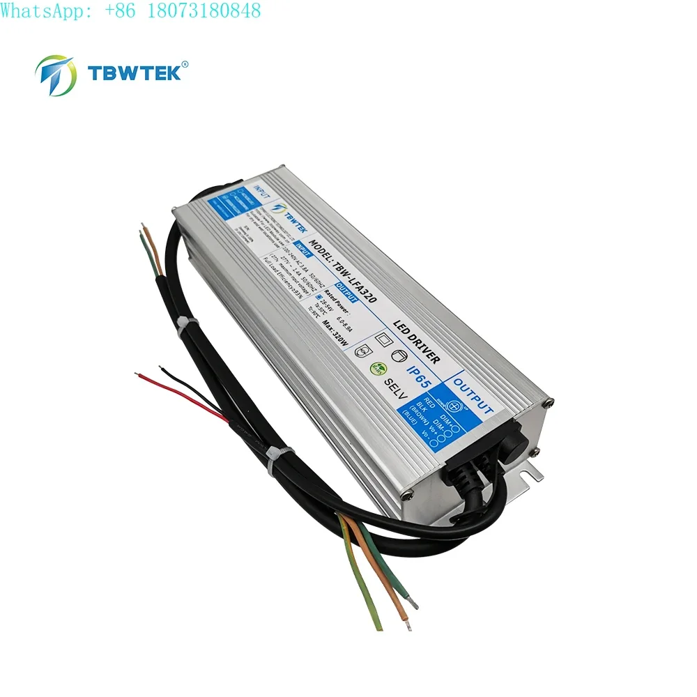 

Factory OEM Customized Ip67 Ce Etl Led Dali Dimming Constant Voltage Dimmable Led Driver 320w 28v 56v