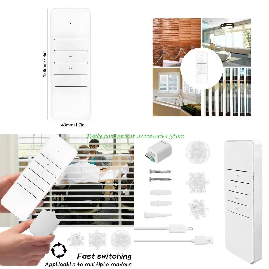 

97QB Беспроводной мотор для штор в помещении, дистанционное управление через приложение. Тихая работа, длительный срок службы