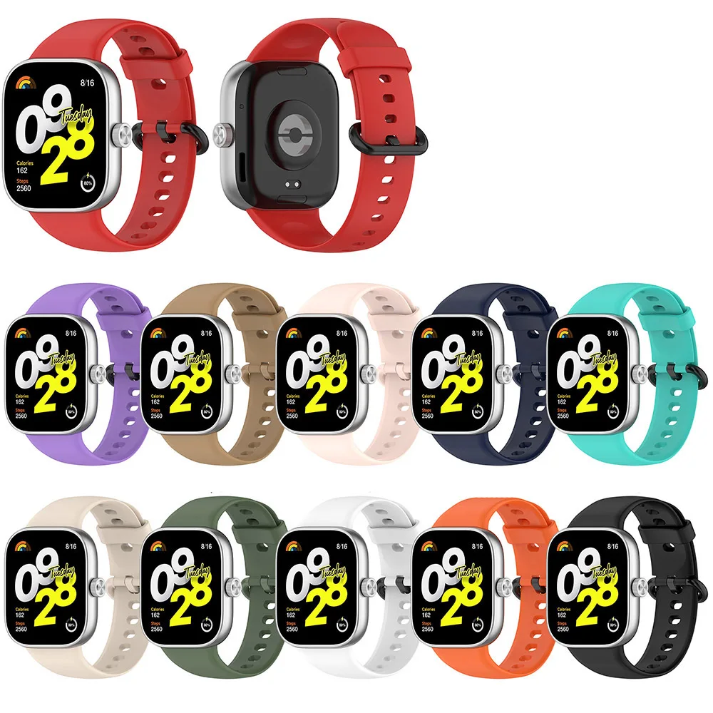 حزام سيليكون لساعة Redmi 5 4 سوار معصم لساعة Xiaomi Mi Band 9 Pro/8 Pro الذكية