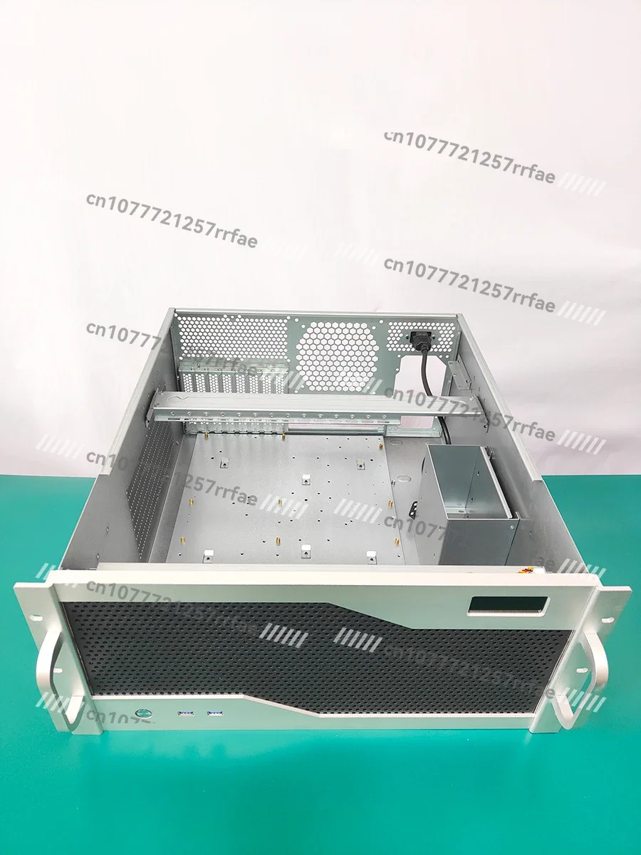 5U industrial control chassis dual power supply position 360 water cooling 4090 graphics card board server