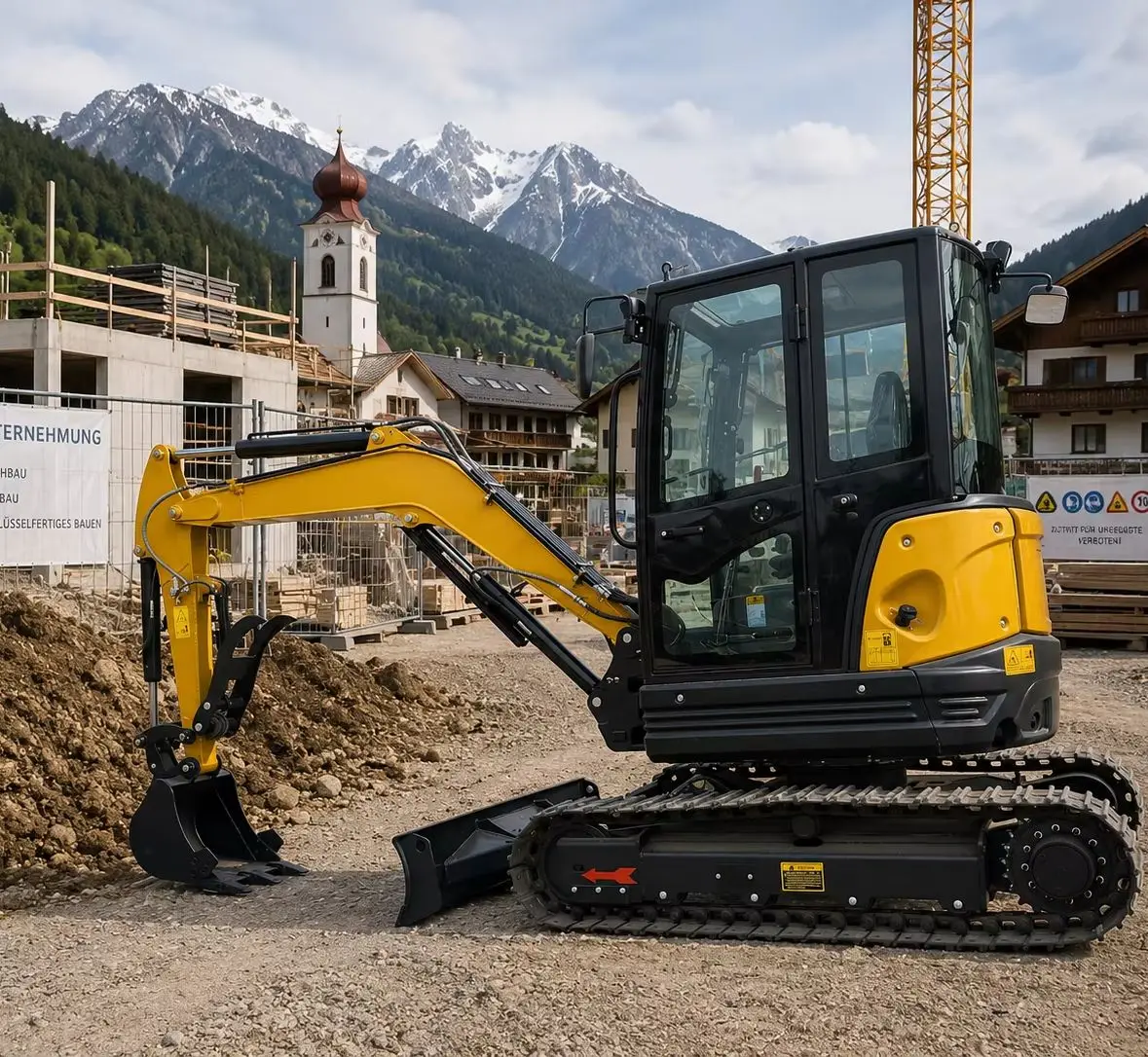 

Custom Compact 3.5T Excavator for Agriculture Construction CE Euro 5 Crawler Digger Machine
