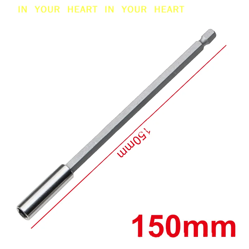 Long Handle Screwdriver Tip Holder Non-slip Hand Tool Hexagonal Handle Extended Connecting Rod Magnetic Screw Bits Extension Rod