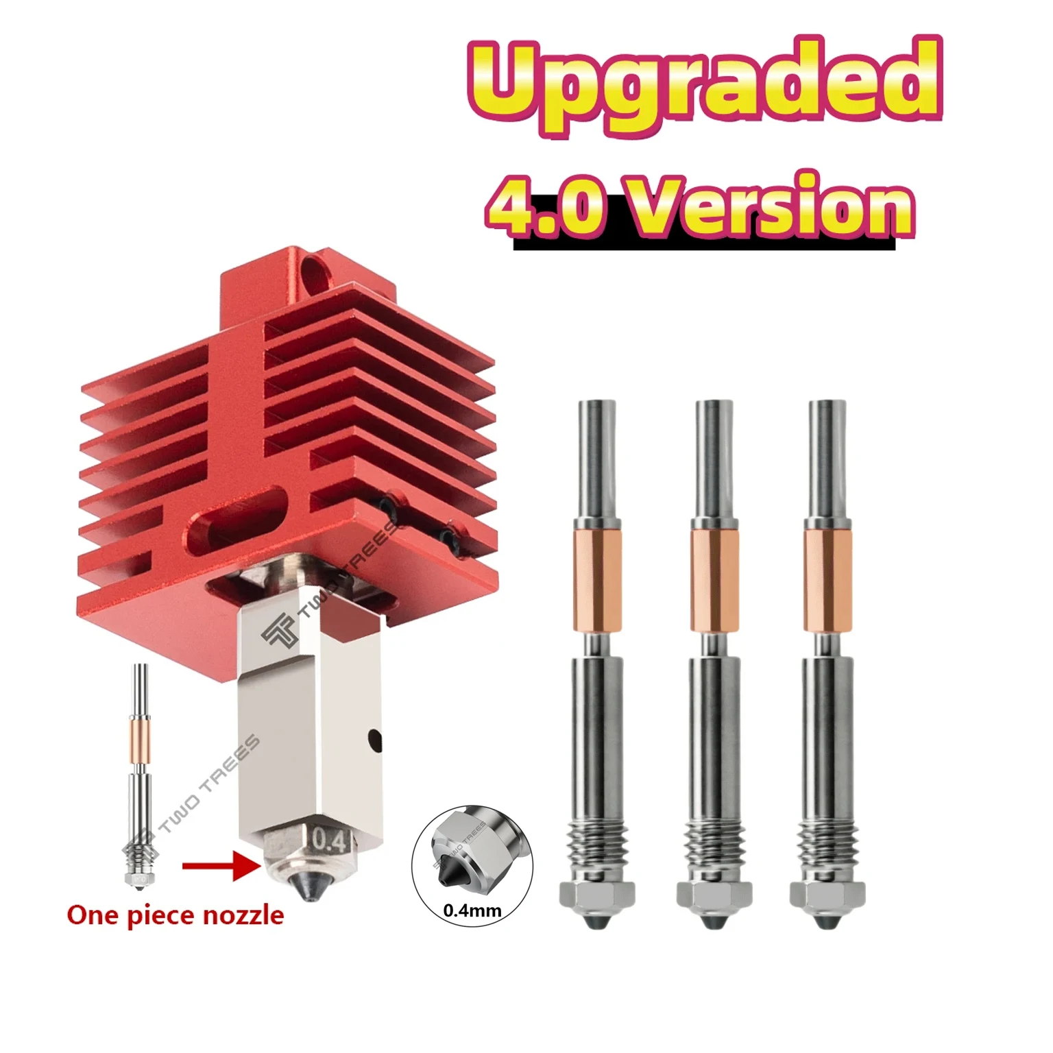 New Upgrade Hotend For Bambu Lab P1P X1C P1S X1 X1E TZ4.0 Upgrade Hot End Print Head 3D Printing Parts for Bambulab 3D Printer