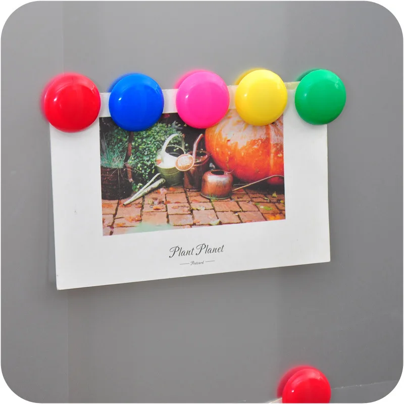 New Colorful Refrigerator Magnet Magnetic Push Pin Whiteboard Magnet Buttons Sticker for Office School Home Multi-functional Use