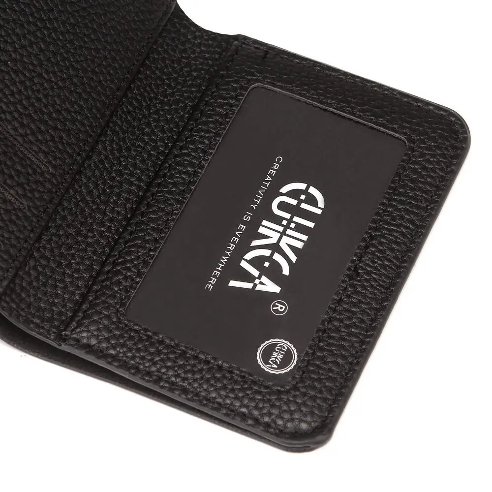 Men Wallet Short Card Holder Mini Male Purse Slim Wallet Embossed Leather Wallets Money Clips Ultra-thin ID Card Holders