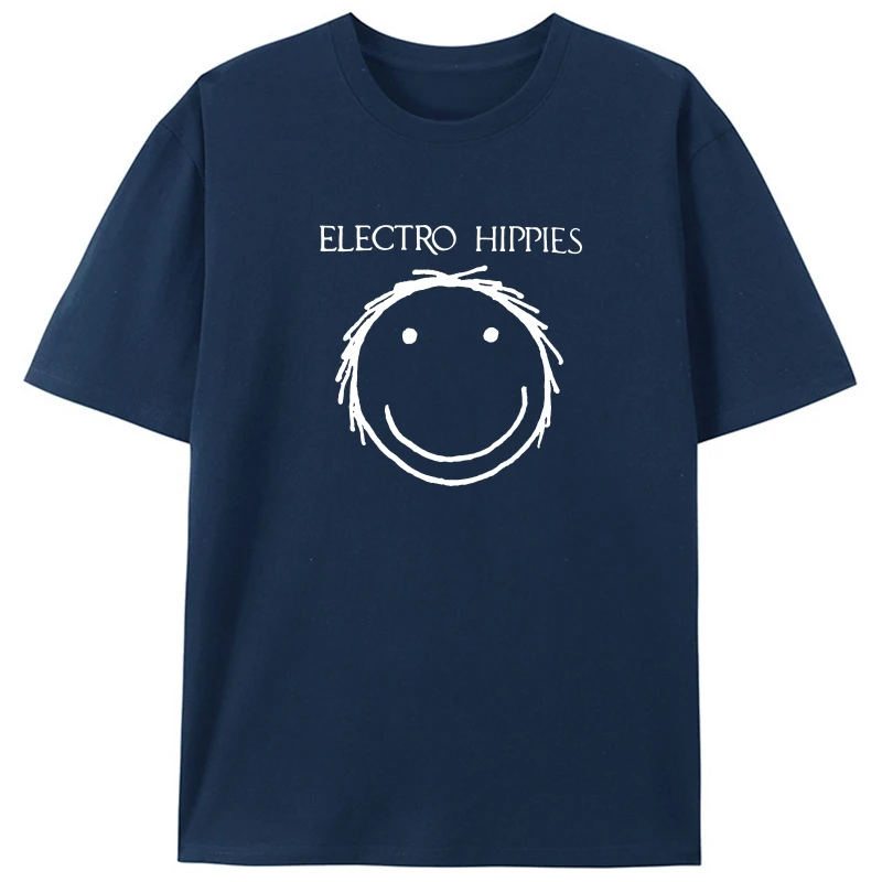 

Electro Hippies 'Smiling Face' T-Shirt - New & Official! New Unisex Funny Tops Tee Shirt