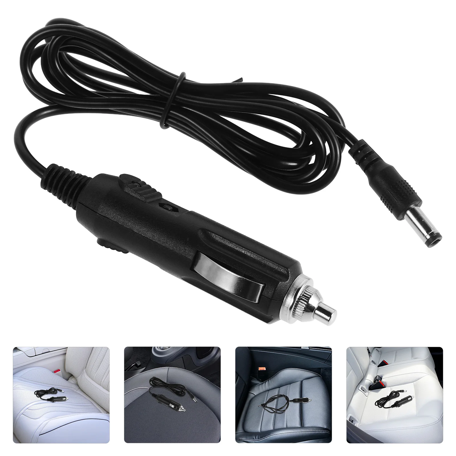 

12V 24V Cigarette Lighter Extension Cable Car Power Cord Quick Release Plug Adapter Stable Power Supply for Air Pumps Devices