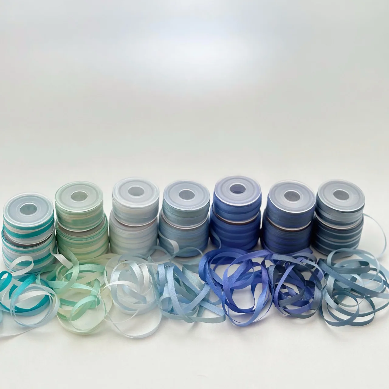 4mm Silk Ribbon Variegated Color, 100% Real Pure Silk Thin Taffeta Soft Silk Ribbons for Embroidery