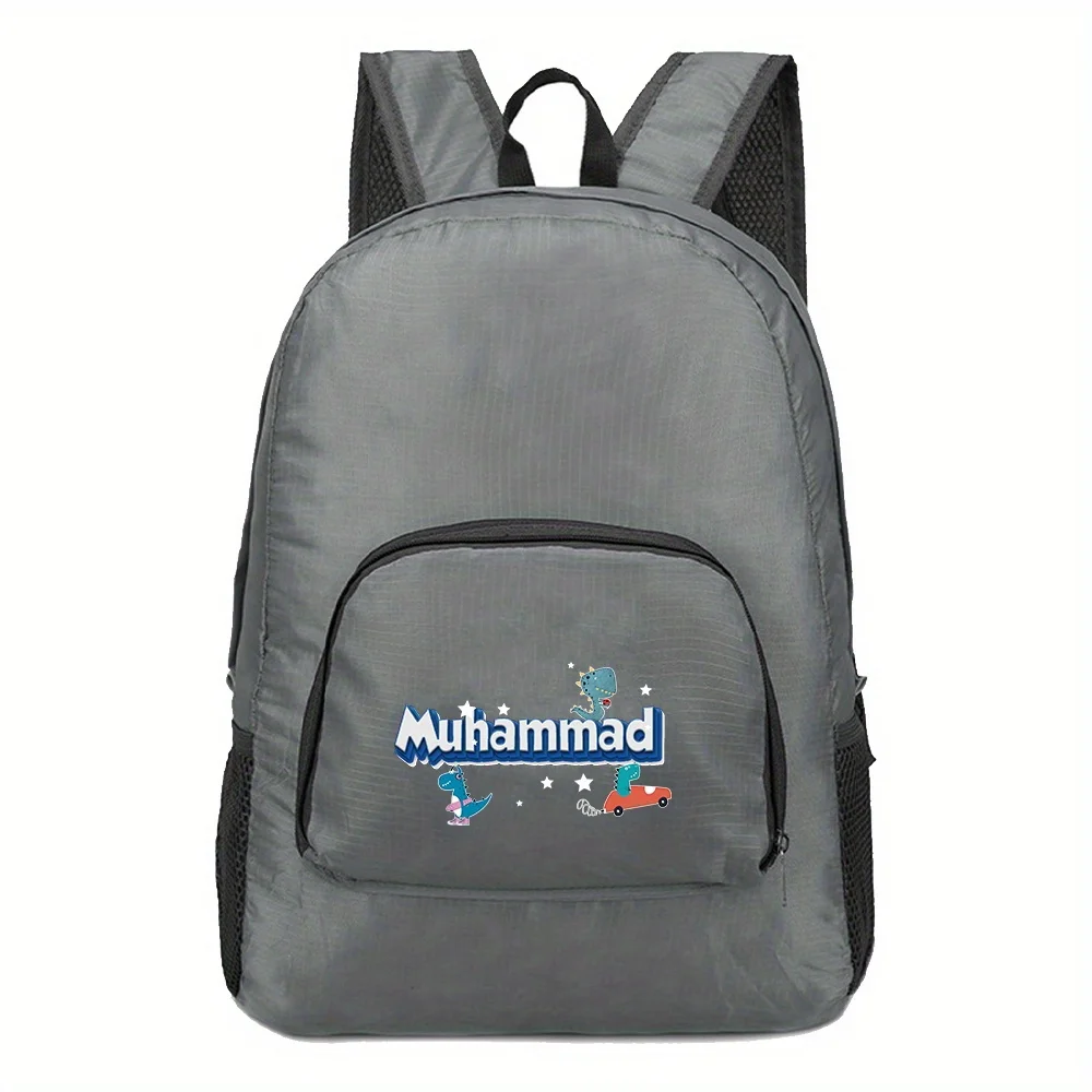 Personalized Customized Foldable Backpack with Casual and Lightweight Design for Men's and Women's Sports Bags