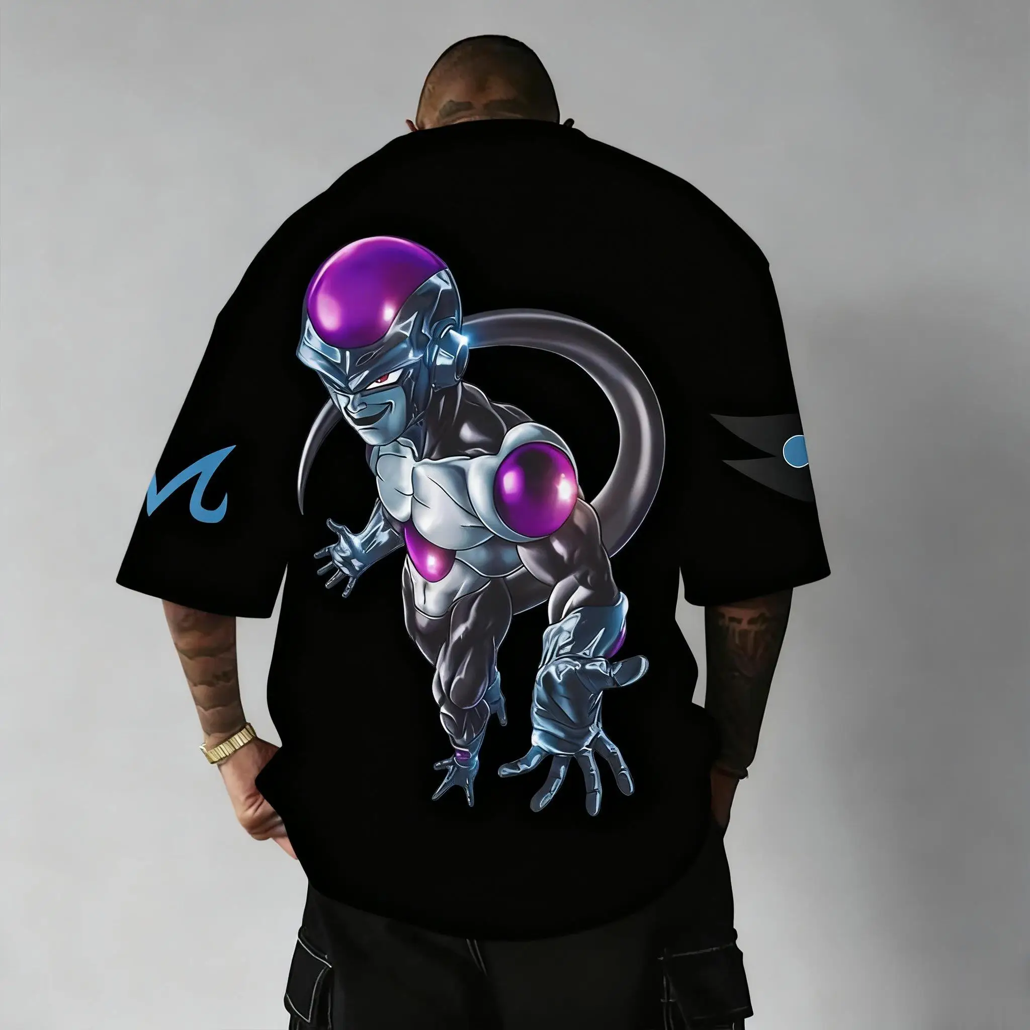 Dragon Ball Frieza T-shirt con stampa anime uomo donna manica corta oversize streetwear nuova moda estiva magliette grafiche top casual