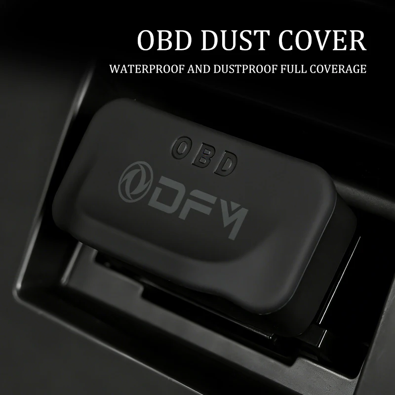 Cubierta Protectora de Silicona para OBD con Logotipo de Coche, Accesorios para Dongfeng Motor DFM Aeolus ax3 k01 Ax5 580 DFSK Glory 360
