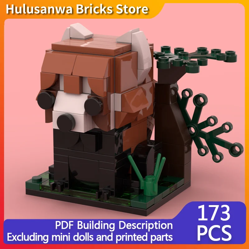 

Creators Animal Series Model MOC Building Block Wildlife Red Panda Modular Technology Gifts Holiday Assemble Children Toys Suit