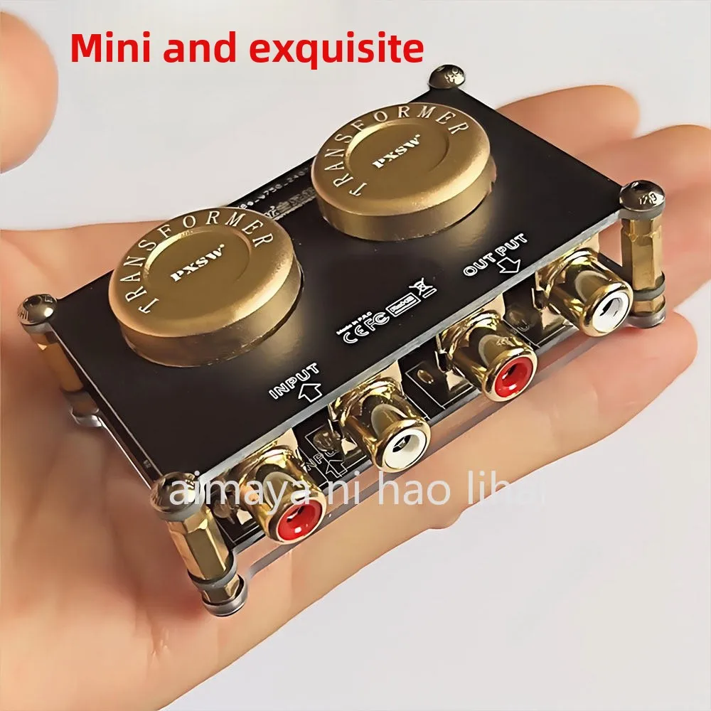AV102 Audio Isolator Boost Bovine Cancel Current Sound Boost Sound Passive Front Boost Amplification Gain